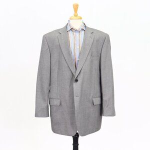 Statements 50L Gray Solid 2-Button Sport Coat Blazer Jacket T037